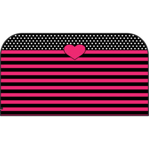 Polka Dots and Stripes Heart in Pink Nintendo Switch 2 (2025) with Joy-Con Skin